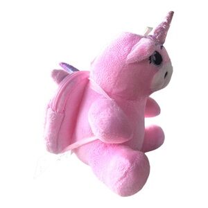 💝Pink Unicorn Plush Toy with bag pack💝